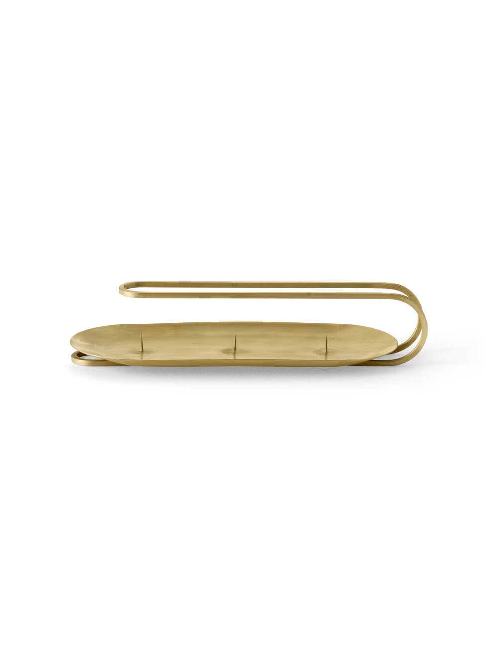 Clip lysestage 3-arm, Brass - H5 cm.